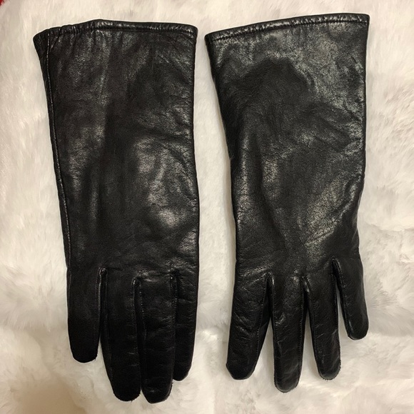 🧤Vintage Black Leather 🧤 Gloves Gloves Gloves Gloves - Picture 3 of 4